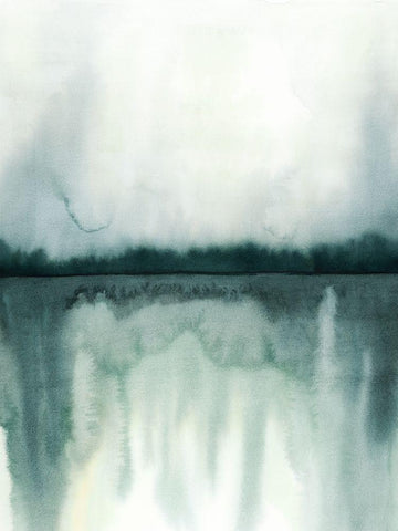 Soft Reflections I White Modern Wood Framed Art Print with Double Matting by Popp, Grace