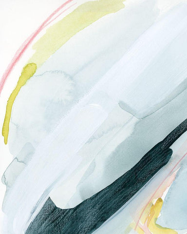 Pastel Sunrise IV White Modern Wood Framed Art Print with Double Matting by Popp, Grace