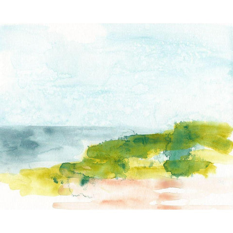 Spring Shoals I Black Modern Wood Framed Art Print with Double Matting by Vess, June Erica