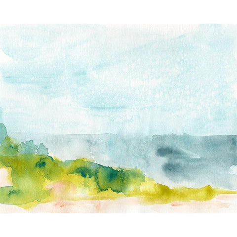 Spring Shoals II Black Modern Wood Framed Art Print by Vess, June Erica