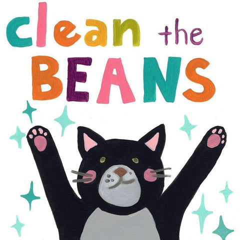 Cute Cat Bath I Black Modern Wood Framed Art Print with Double Matting by Vess, June Erica