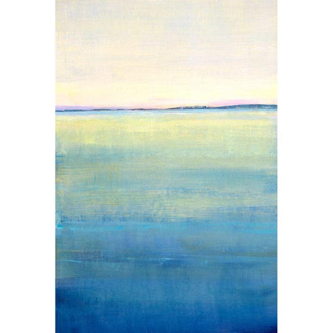 Ocean Blue Horizon II Gold Ornate Wood Framed Art Print with Double Matting by OToole, Tim