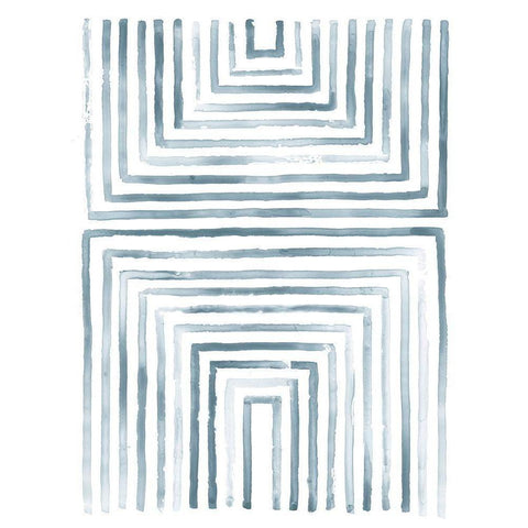 Divisions IV Gold Ornate Wood Framed Art Print with Double Matting by Lam, Vanna