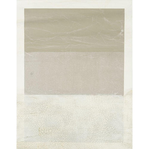 Cracked Parchment II Black Modern Wood Framed Art Print by Lam, Vanna
