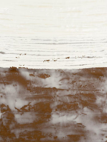 Sillicates III White Modern Wood Framed Art Print with Double Matting by Lam, Vanna
