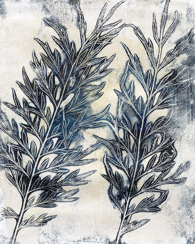 Presence of Nature I White Modern Wood Framed Art Print with Double Matting by Bramma, Lila