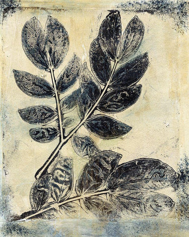 Presence of Nature V White Modern Wood Framed Art Print with Double Matting by Bramma, Lila