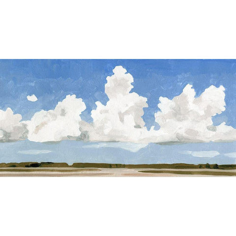 Picnic Landscape I Gold Ornate Wood Framed Art Print with Double Matting by Caroline, Emma