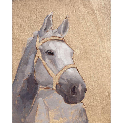 Thoroughbred VI Gold Ornate Wood Framed Art Print with Double Matting by Green, Jacob