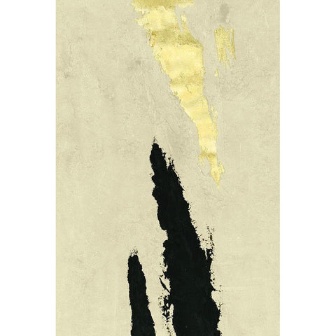 Twin Canyons II Black Modern Wood Framed Art Print by Willett, Michael