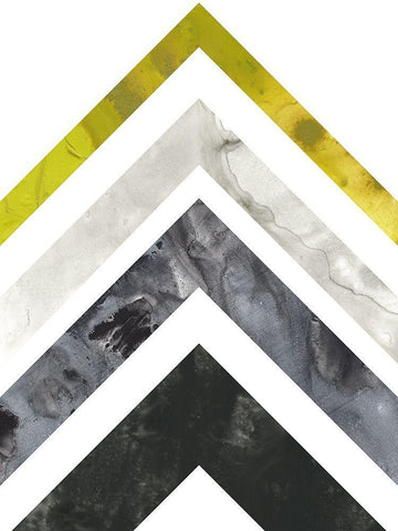 Geo Mobile I White Modern Wood Framed Art Print with Double Matting by Vess, June Erica