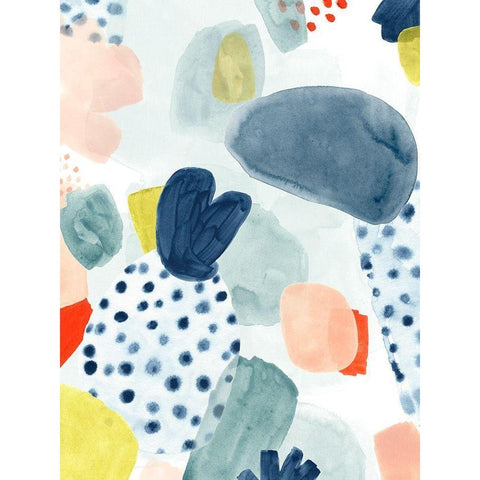 Frutti Misti II White Modern Wood Framed Art Print by Vess, June Erica