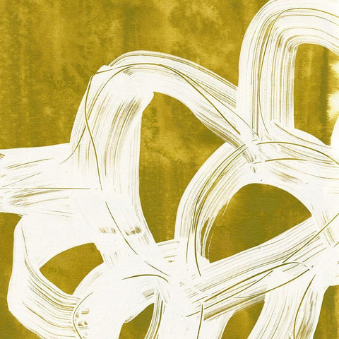 Olive Helix III Black Modern Wood Framed Art Print with Double Matting by Vess, June Erica