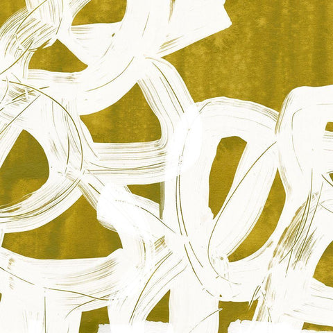 Olive Helix V White Modern Wood Framed Art Print by Vess, June Erica