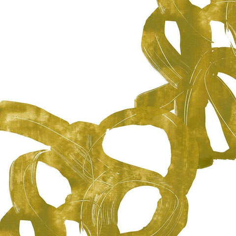 Olive Helix VI White Modern Wood Framed Art Print with Double Matting by Vess, June Erica