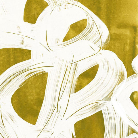 Olive Helix VII White Modern Wood Framed Art Print by Vess, June Erica