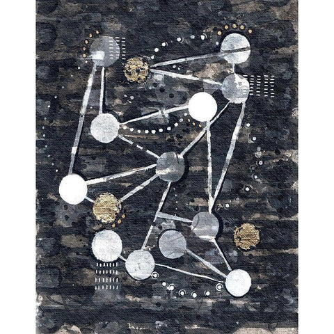 Phases Black Modern Wood Framed Art Print by Arbel, Lori