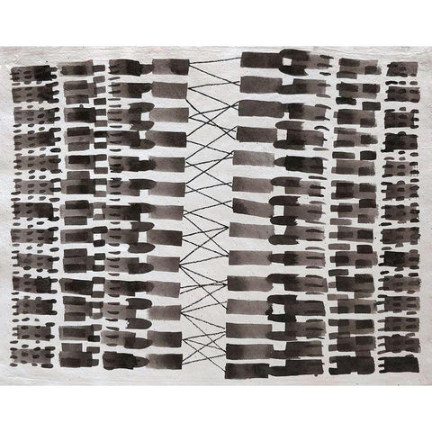 Synapses Black Modern Wood Framed Art Print by Arbel, Lori