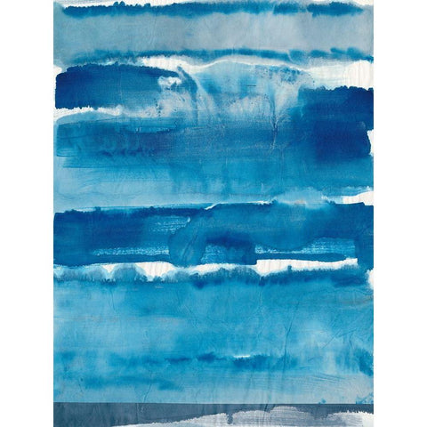 High Tide II Black Modern Wood Framed Art Print with Double Matting by Combs, Joyce