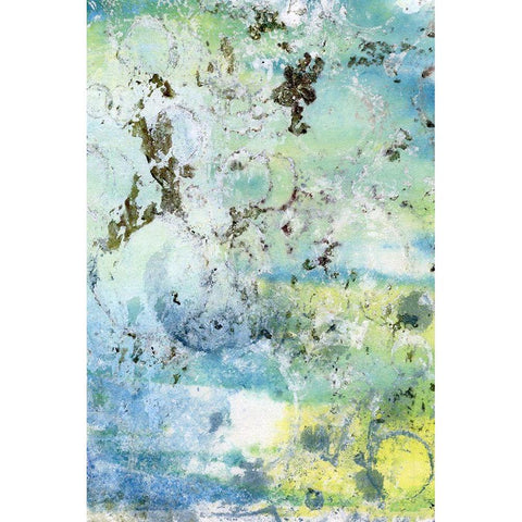 Coral Haze II Black Modern Wood Framed Art Print with Double Matting by Combs, Joyce