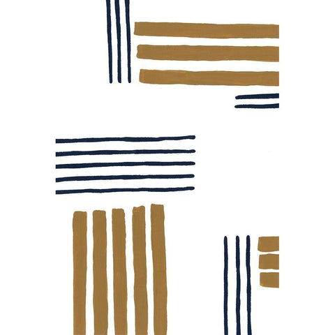 Underscore II Black Modern Wood Framed Art Print by Moore, Regina