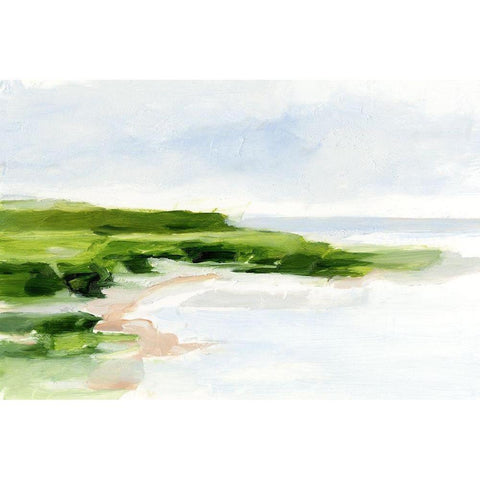 Blush Sands I Black Modern Wood Framed Art Print with Double Matting by Harper, Ethan