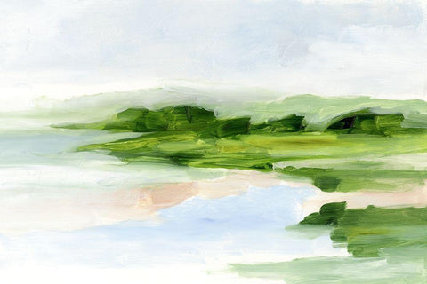 Blush Sands II White Modern Wood Framed Art Print with Double Matting by Harper, Ethan