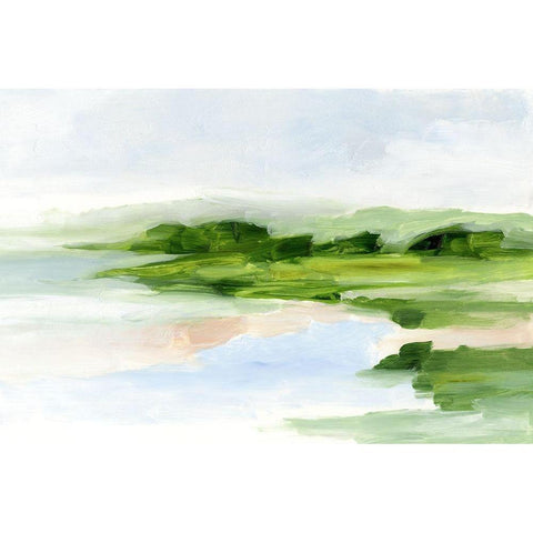 Blush Sands II Black Modern Wood Framed Art Print by Harper, Ethan