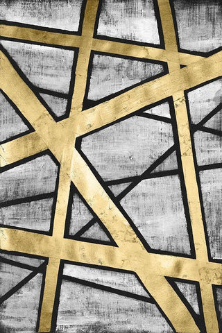 Rafters II Black Ornate Wood Framed Art Print with Double Matting by Lam, Vanna