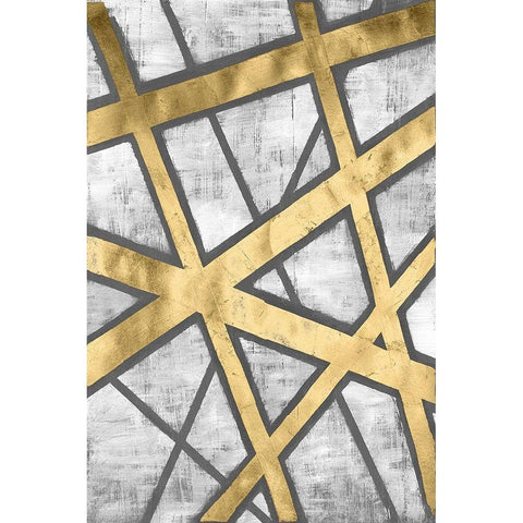 Rafters III Black Modern Wood Framed Art Print with Double Matting by Lam, Vanna