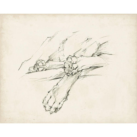 Puppy Nap II Black Modern Wood Framed Art Print with Double Matting by Harper, Ethan