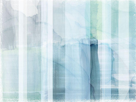Portico II White Modern Wood Framed Art Print with Double Matting by Naskrent, Delores