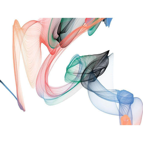 Dynamic Movement I White Modern Wood Framed Art Print by Orlov, Irena
