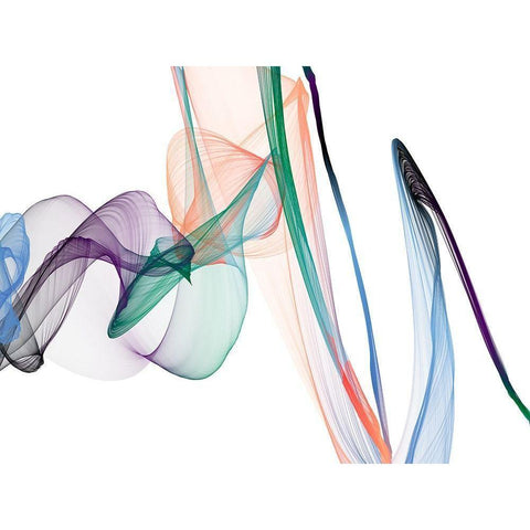 Dynamic Movement VII White Modern Wood Framed Art Print by Orlov, Irena