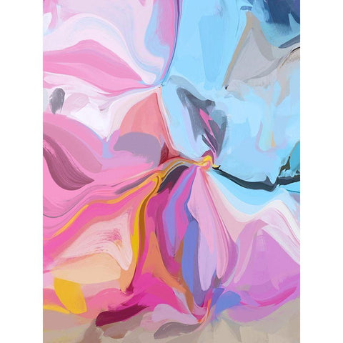 Colorful Lollipops I Black Modern Wood Framed Art Print with Double Matting by Orlov, Irena