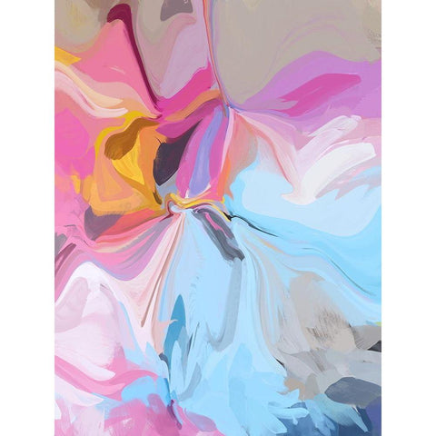 Colorful Lollipops II White Modern Wood Framed Art Print by Orlov, Irena