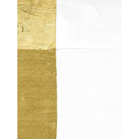 Gilded Echelon I Black Modern Wood Framed Art Print with Double Matting by Stramel, Renee W.