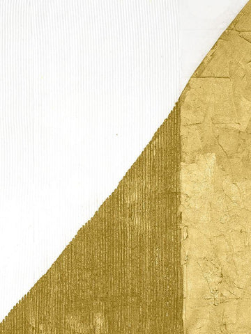 Gilded Echelon II White Modern Wood Framed Art Print with Double Matting by Stramel, Renee W.