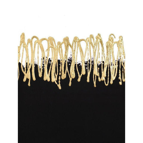 Gilded Amulet III Black Modern Wood Framed Art Print by Stramel, Renee W.