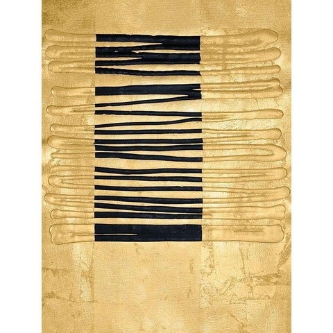Gilded Amulet IV White Modern Wood Framed Art Print by Stramel, Renee W.