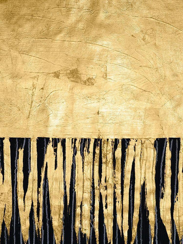 Auric II Black Ornate Wood Framed Art Print with Double Matting by Stramel, Renee W.