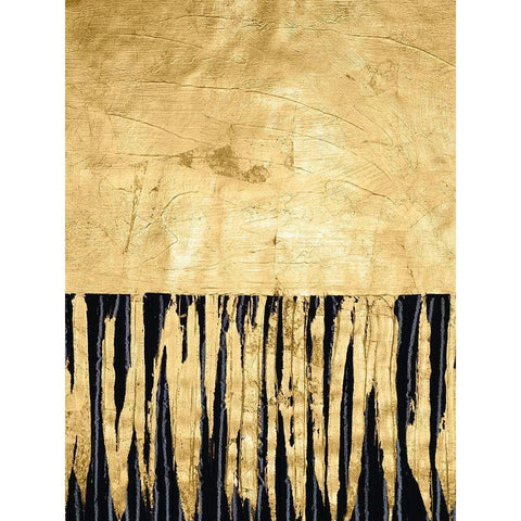 Auric II Black Modern Wood Framed Art Print by Stramel, Renee W.