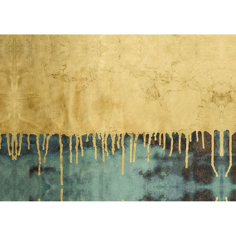 Aquafer II Black Modern Wood Framed Art Print with Double Matting by Stramel, Renee W.