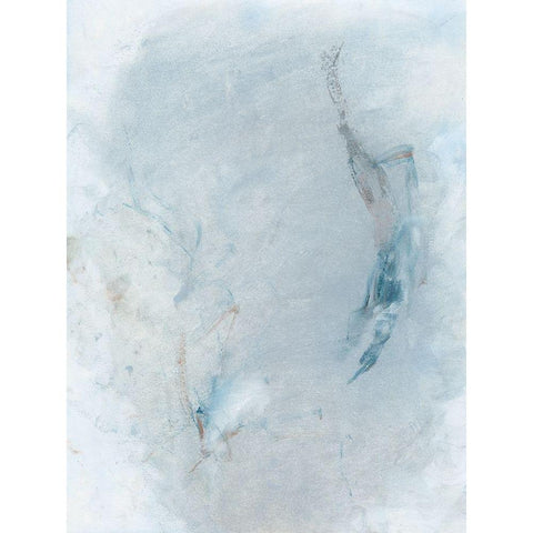 Azure Introspect II Black Modern Wood Framed Art Print with Double Matting by Stramel, Renee W.