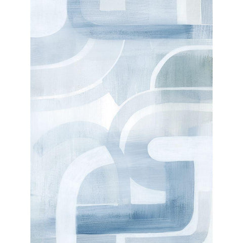 Snow Streams I White Modern Wood Framed Art Print by Popp, Grace