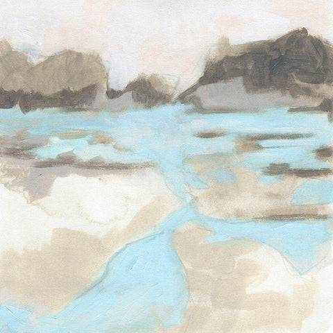 Neutral Plain II Black Modern Wood Framed Art Print by Vess, June Erica