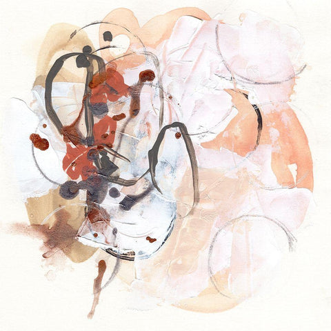 Rosewood II White Modern Wood Framed Art Print by Vess, June Erica