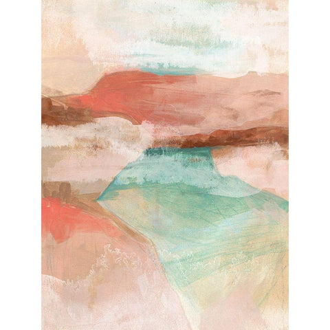 Watermark Mesa I Black Modern Wood Framed Art Print by Vess, June Erica