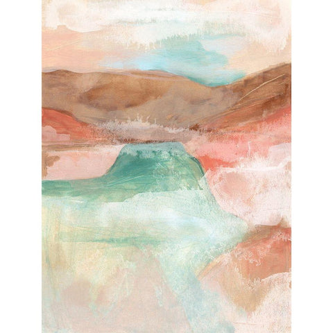 Watermark Mesa II Gold Ornate Wood Framed Art Print with Double Matting by Vess, June Erica