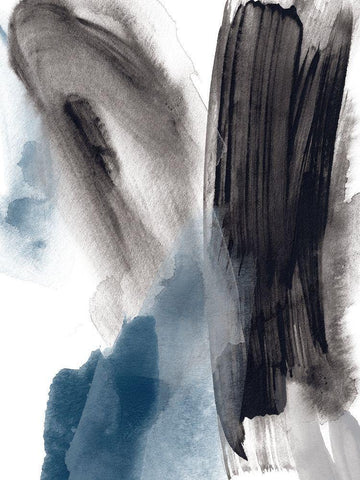 Meta Mineral II White Modern Wood Framed Art Print with Double Matting by Vess, June Erica